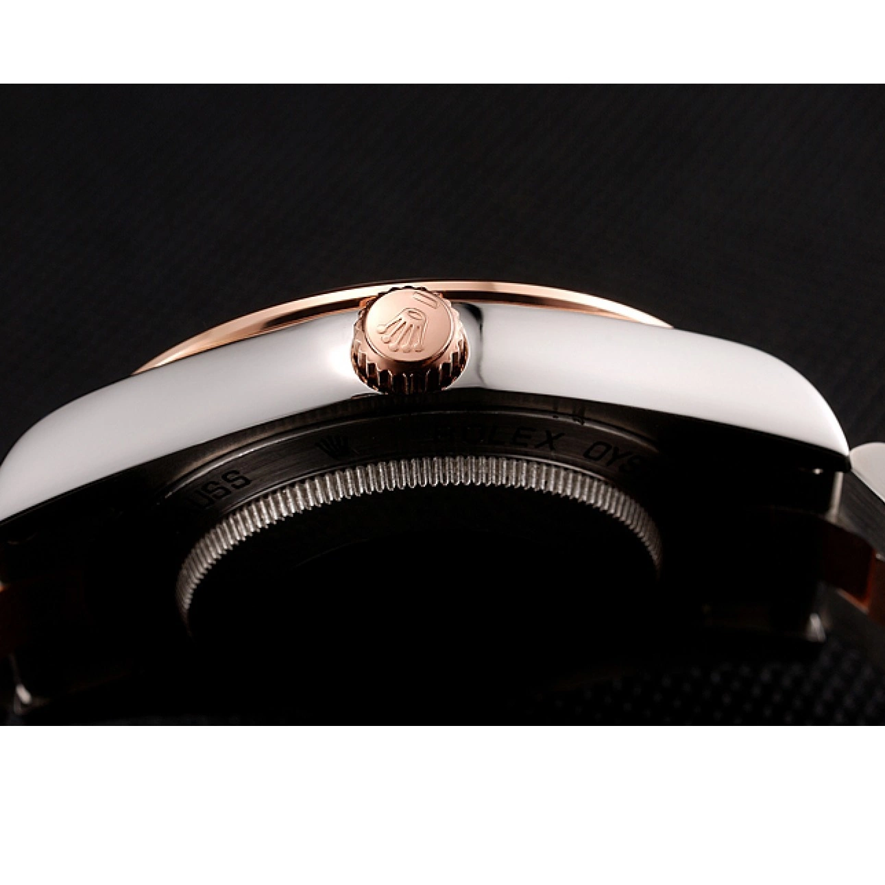 Good copy rolex watches Black Bracelet Swiss And And Diamonds Day-Date Rose Rubies Steel Gold Rolex 1454106 Staineless Dial 0803